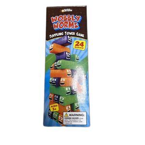 Wobbly Worms Toppling Tower Game Complete | Retro Fun Haus Stacking Aesthetic